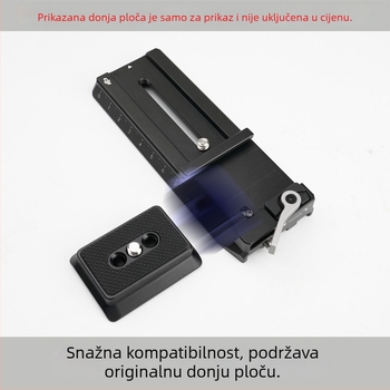 Ploča brzog otpuštanja za stabilizatore DJI RSC2/RS2/RS3 – aluminijska legura, nosivost 2–5 kg, težina 24 g
