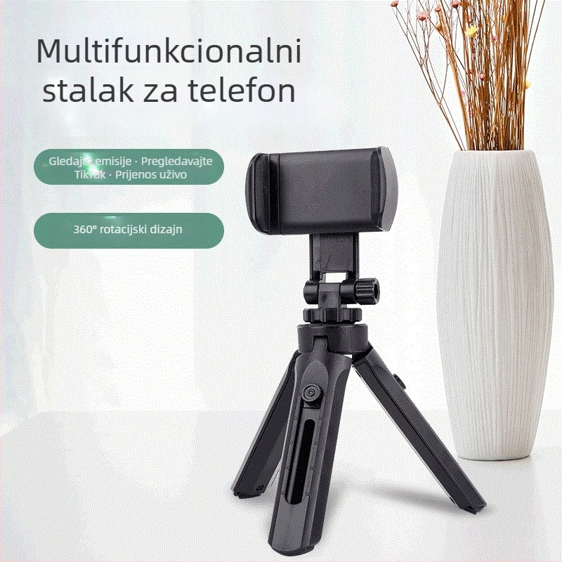 Leeshepro Stolni nosač za mobitel za prijenos uživo – Plastični univerzalni stativ s izvlačnim nogama