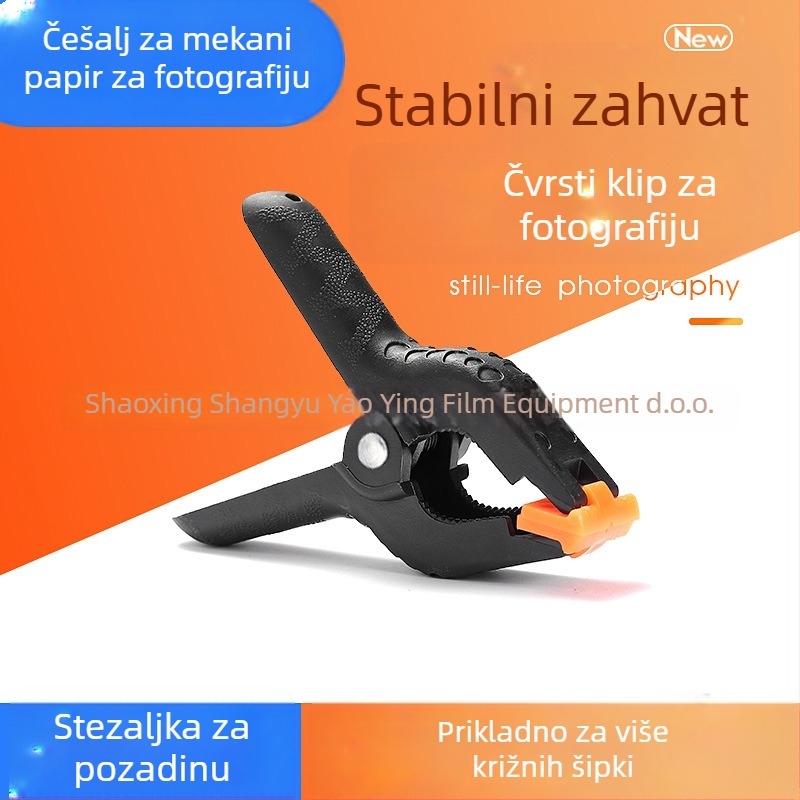 Stalak za pozadinu za studijsku fotografiju - Plastična konstrukcija, Model: snažni klip, Pogodno za fotografiranje proizvoda, Težina 0.1 kg