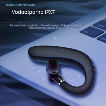 Bežične Bluetooth slušalice s kuka za uho — sportski TWS, verzija 5.1, domet 10 m, trajanje >8 sati, jednostrano korištenje