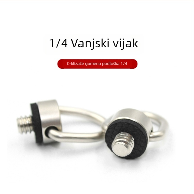 Neutral Humvee screw kamera vijak s C-klampom i gumom podložkom, nehrđajući čelik, nosivost 2-5 kg, težina 0,095 kg