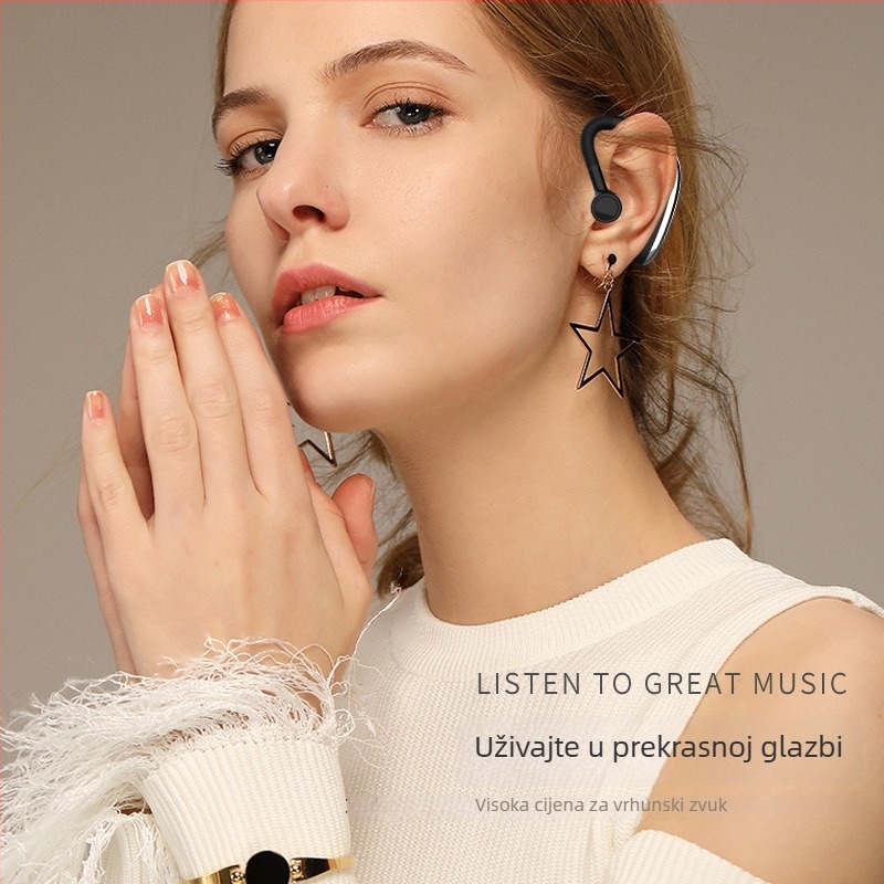 Bluetooth slušalice za sport i posao, bežične stereo, Bluetooth 5.0, jednostruka upotreba, višestruka povezanost, NFC