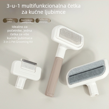 Ginflan Češalj za kućne ljubimce – igličasti češalj za uklanjanje dlake, za mačke i pse, ABS materijal