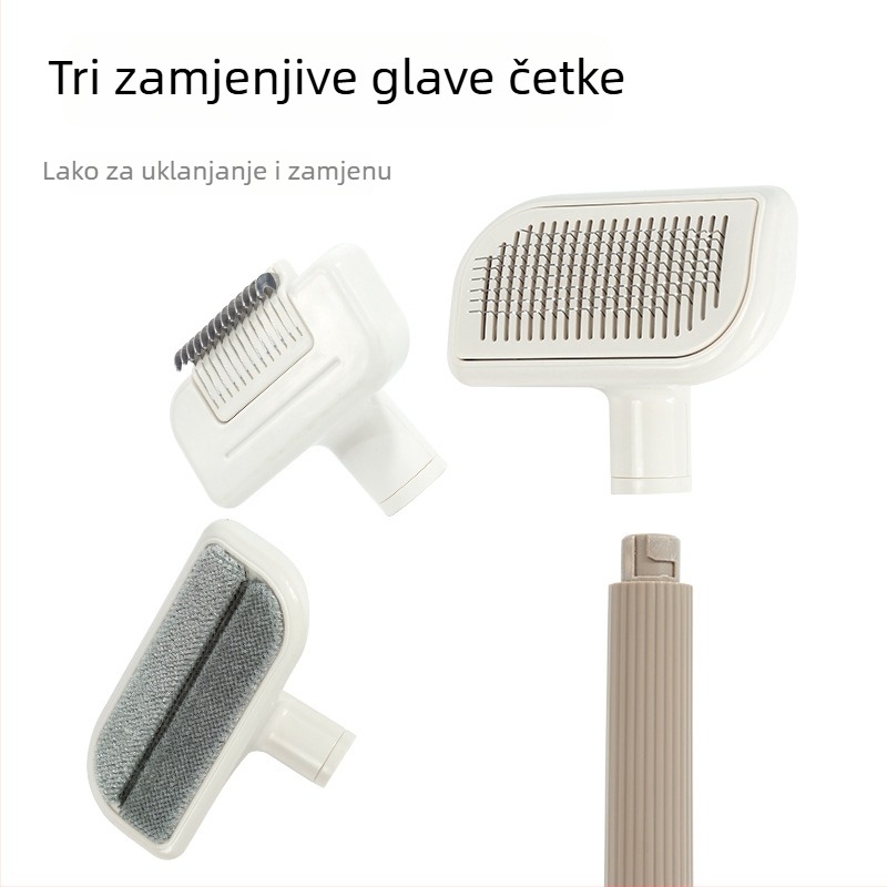 Ginflan Češalj za kućne ljubimce – igličasti češalj za uklanjanje dlake, za mačke i pse, ABS materijal