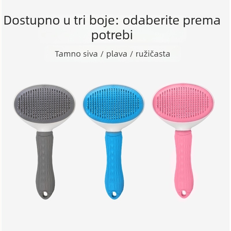 Češalj za njegu kućnih ljubimaca za pse i mačke – PP materijal, uklanjanje dlaka i češljanje