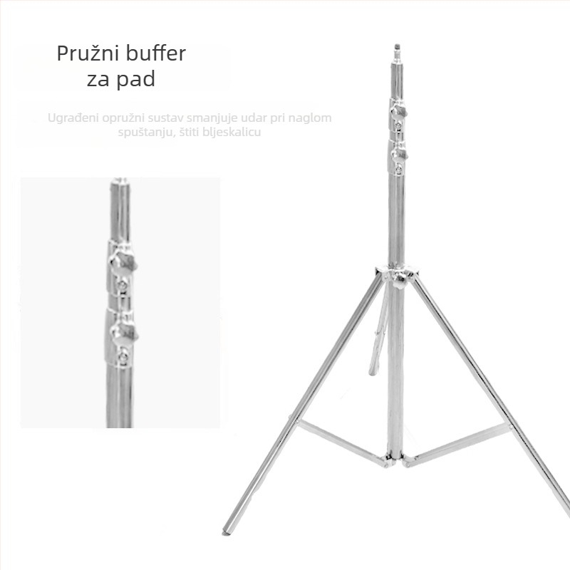 Stalak za fotografiju od nehrđajućeg čelika, 3-dijelni, nosivost 10 kg, cijev promjera 19–30 mm, težina 2,5 kg