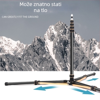 LS325 Aluminijski fotografijski nosač/tripod, nosivost 6 kg, visina 2660 mm, promjer cijevi 32 mm, 5 sekcija