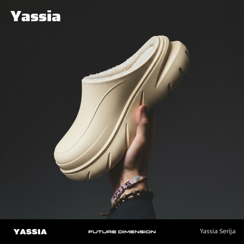 Vanjske tople pamučne papuče s protukliznom podlogom i EVA+pluš gornji dio, Baotou zatvaranje, izlazak jesen 2025, za mlađe 18–40