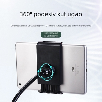 Podni trokutasti stalak za telefon i tablet, za nadgledanje iznad, 360° široki kut (nosivost do 2 kg; težina 0,99 kg)