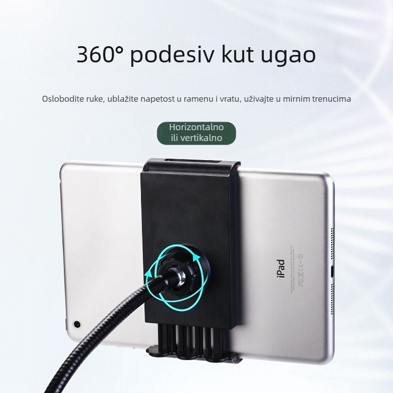 Podni trokutasti stalak za telefon i tablet, za nadgledanje iznad, 360° široki kut (nosivost do 2 kg; težina 0,99 kg)