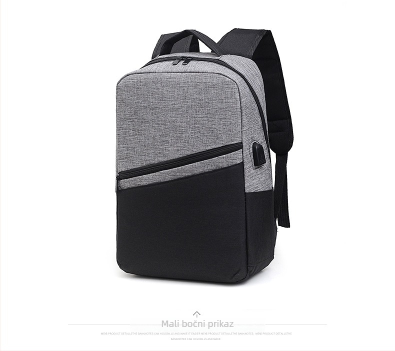 Set poslovnih ruksaka od tri komada, kapacitet 20–35 L, Oxford materijal, pretinac za prijenosno, zatvaranje zatvaračem