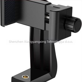 Držač za telefon s klipom i stativom s 360° vertikalnom rotacijom, PTZ adapter, držač za selfie; plastična konstrukcija; nosivost 3 kg; predstavljen 2019