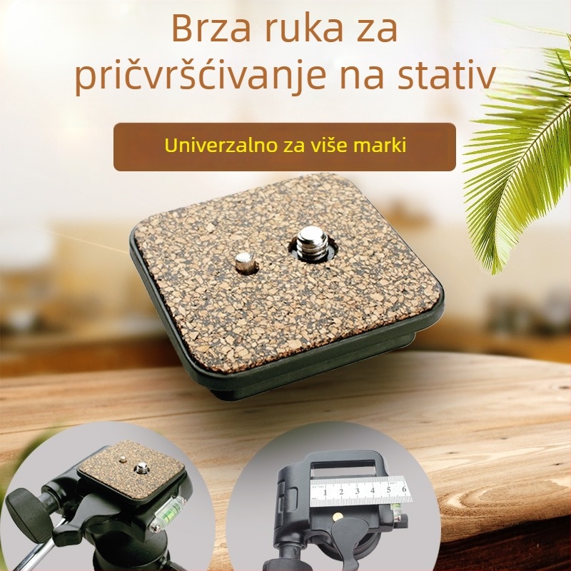 Ploča za brzo oslobađanje za stativ 6663A, aluminijska legura, nosivost 2–5 kg