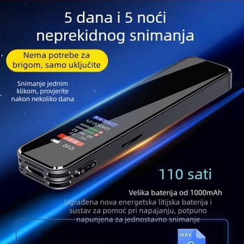 Fanmu L12 Snimačko pero - Profesionalno HD smanjenje buke, prenosno uređaj za transkripciju s velikim kapacitetom
