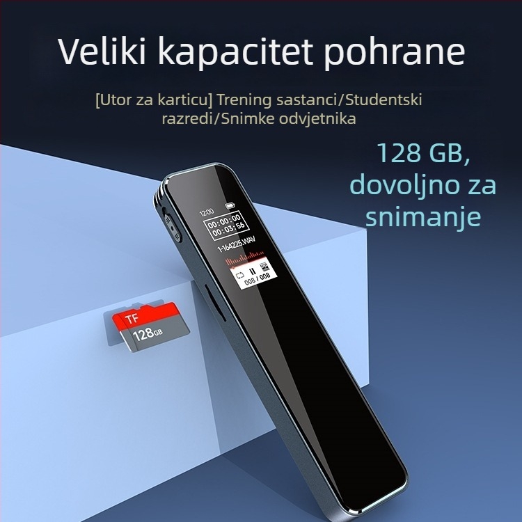 Fanmu L12 Snimačko pero - Profesionalno HD smanjenje buke, prenosno uređaj za transkripciju s velikim kapacitetom