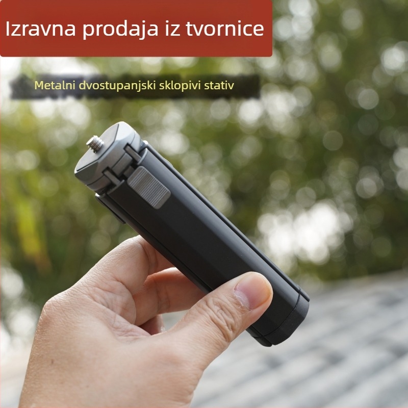 Stolni stativ s dvije sekcije za bezzrcalne kamere i pametne telefone (Model XTD-20; aluminijska legura; nosivost 2–5 kg; težina 160 g)