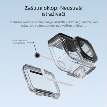 Taixun vodootporan kućište za DJI Osmo Action6, 60 m dubina potopa, PC materijal, uključuje foliju protiv zamagljivanja