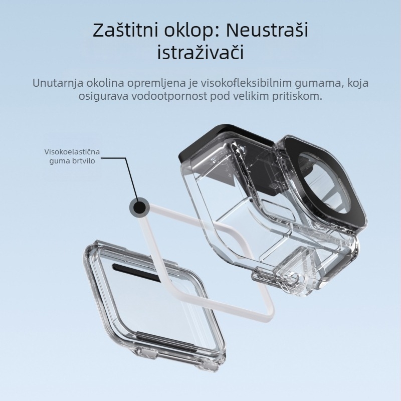Taixun vodootporan kućište za DJI Osmo Action6, 60 m dubina potopa, PC materijal, uključuje foliju protiv zamagljivanja