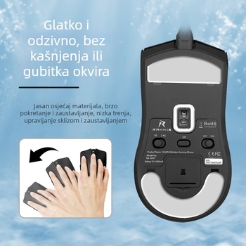 Podložak za miš Renmo SA-SH01, PTFE, bez ljepila, glatka i otporna na habanje