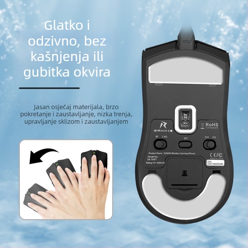 Podložak za miš Renmo SA-SH01, PTFE, bez ljepila, glatka i otporna na habanje