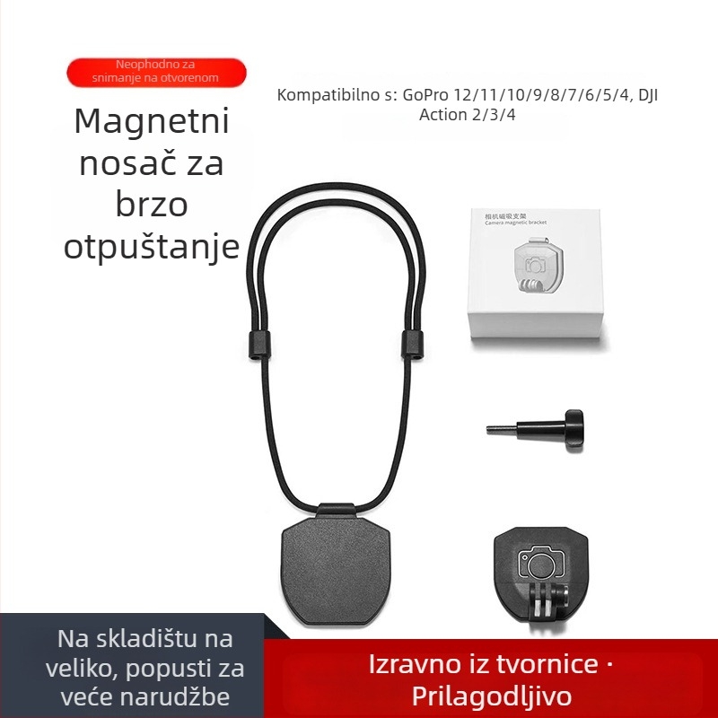 Magnetni držač za prsa za kameru za akciju s brzim otpuštanjem, model Zh3001, materijal PC+NdFeB magnet