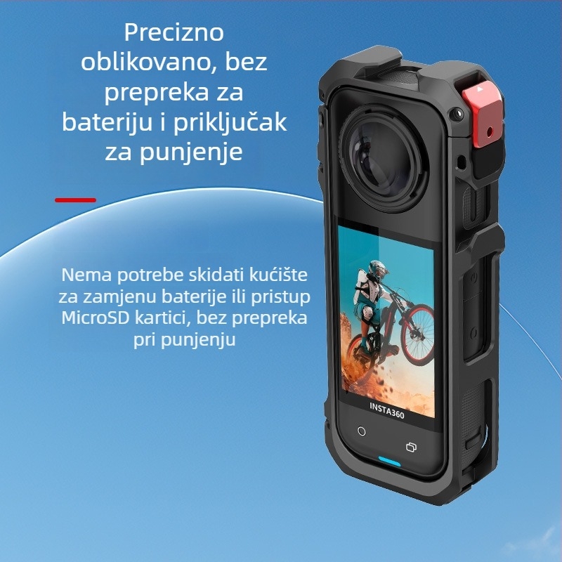 Insta360X5 aluminijski zaštitni kućište s produženim okvirom, otporno na vjetar i redukciju buke