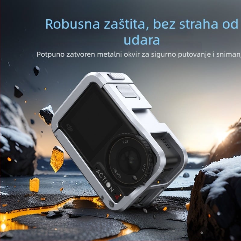 Xfh aluminijska zaštitna okvira za DJI Action 5 Pro/4/3 – dodatak za akcijsku kameru