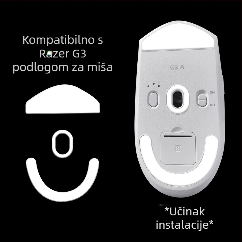 Podloge za miš G3 Ultra/PRO/MAX – Ice Edition, otporne na habanje, protuklizne, plastično oblikovane