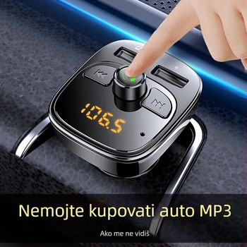Automobilski Bluetooth FM transmiter s MP3 playerom, hands-free pozivi, USB brzo punjenje, FM podešavanje, napajanje 12-24V