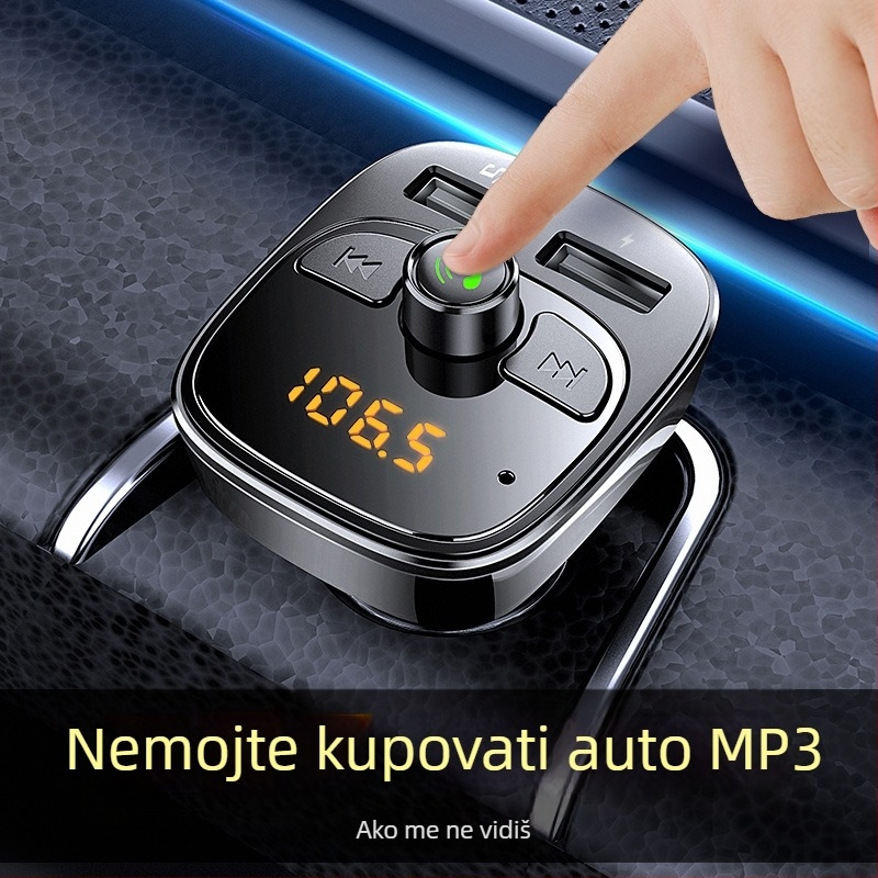 Automobilski Bluetooth FM transmiter s MP3 playerom, hands-free pozivi, USB brzo punjenje, FM podešavanje, napajanje 12-24V
