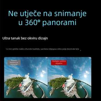 Insta360 X5/X4/X3 Shadow Stone zaštitni poklopac leće, kaljeno staklo, optički PC materijal, model ISX4-BHJ-BL, prilagodljiv logo