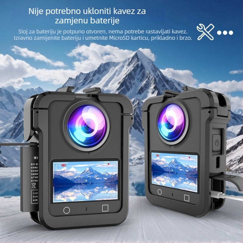 Zaštitni plastični okvir za DJI Osmo 360 — Materijal PC, magnetsko brzo otpuštanje, Kompatibilno s Osmo 360 panoramskom kamerom