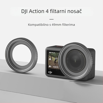 Hepail AC32 Držač filtra i Zaštitni okvir za DJI ACTION4 – aluminijska legura, lagan i izdržljiv, široki kut