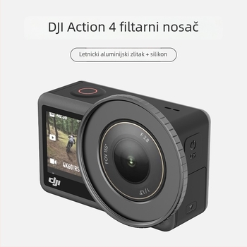 Hepail AC32 Držač filtra i Zaštitni okvir za DJI ACTION4 – aluminijska legura, lagan i izdržljiv, široki kut