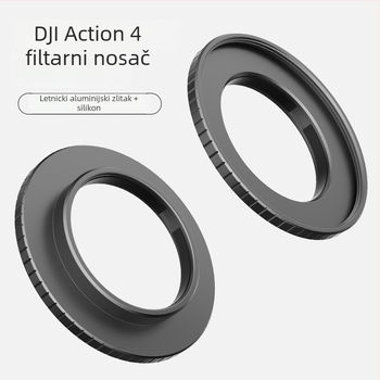 Hepail AC32 Držač filtra i Zaštitni okvir za DJI ACTION4 – aluminijska legura, lagan i izdržljiv, široki kut