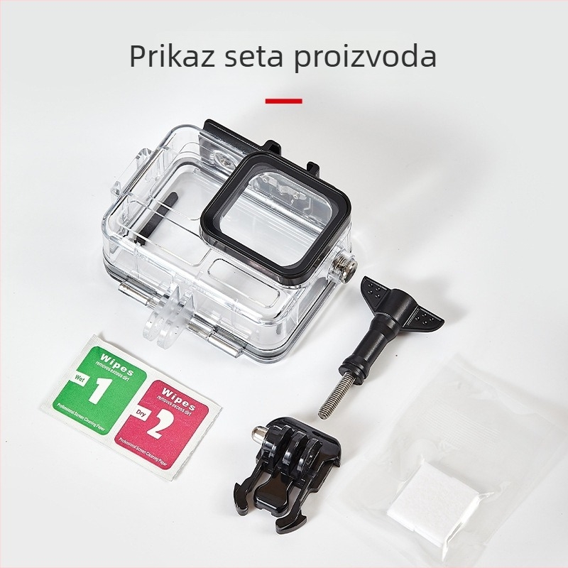Vodootporno kućište za Shadow Stone ACE PRO1/2 akcijsku kameru; plastika; model A-ISAP-WC; adapter filtra; za vanjsku uporabu