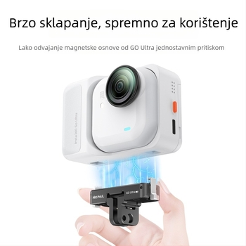 Magnetska baza za brzo oslobađanje za Insta360 GO Ultra (Ac93) – aluminijska legura, kompatibilno s Shadowstone Insta360 GO Ultra
