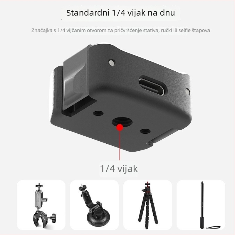 Punjačka baza za DJI Osmo Pocket 3 – dvostruki interfejs, aluminijska legura, model PU897, Puluz Fat Cow