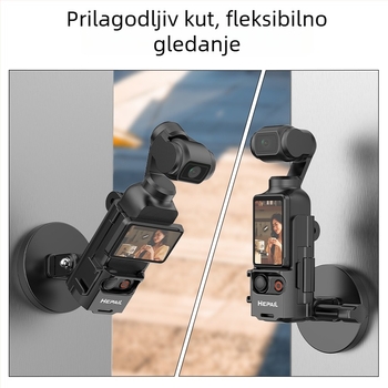 Hepail AC59 magnetna baza nosača za Osmo Pocket3 s univerzalnim podešavanjem kuta, materijal ABS-magnetski