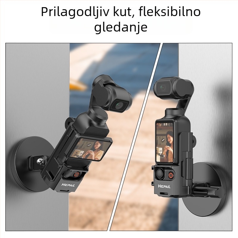 Hepail AC59 magnetna baza nosača za Osmo Pocket3 s univerzalnim podešavanjem kuta, materijal ABS-magnetski