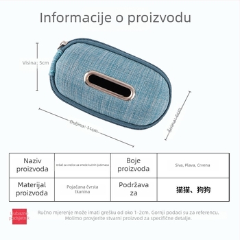 Dangkang Dispenzer i skladište vrećica za otpad kućnih ljubimaca, prenosni i sklopivi, ENA materijal, za mačke i pse