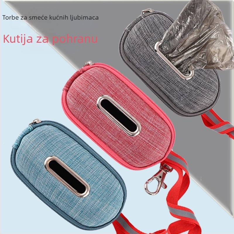 Dangkang Dispenzer i skladište vrećica za otpad kućnih ljubimaca, prenosni i sklopivi, ENA materijal, za mačke i pse