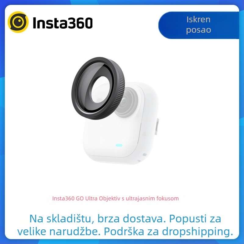 Shadow Stone Go Ultra fokusni objektiv za Insta360 Go Ultra – standardna konfiguracija, Materijal: pogledajte detalje, Jamstvo: tri garancije