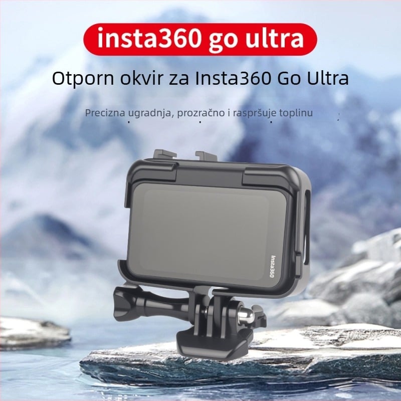 Zaštitni okvir dodatak za Insta360 Go Ultra – otporan na padove i ogrebotine; materijal: plastika; kompatibilnost: Insta360 Go Ultra; model: Accessories; ispis loga: Da