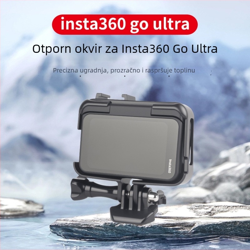 Zaštitni okvir dodatak za Insta360 Go Ultra – otporan na padove i ogrebotine; materijal: plastika; kompatibilnost: Insta360 Go Ultra; model: Accessories; ispis loga: Da