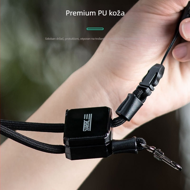 Narukvica za džepnu kameru DJI Pocket 2/3 - sprječavanje gubitka, sprječavanje pada, podesiva crossbody naramenica (STARTRC 1137934; ABS + poliester)