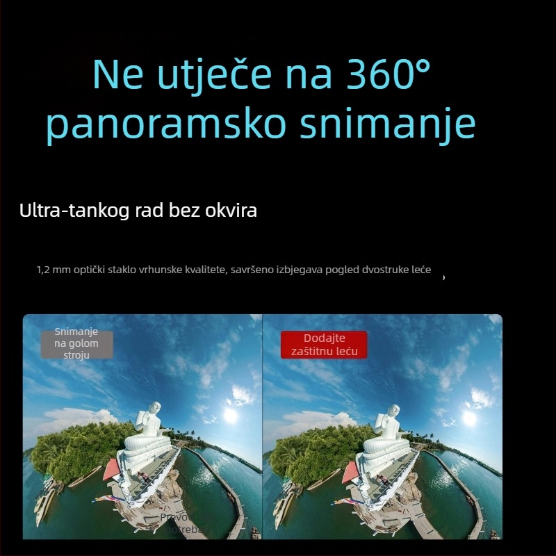 Zaštitni poklopac objektiva za Insta360 X4 Air panoramski objektiv – kaljeno staklo, konstrukcija staklo/plastik, model A-ysx4a-bhj, marka Love xiaou, na skladištu