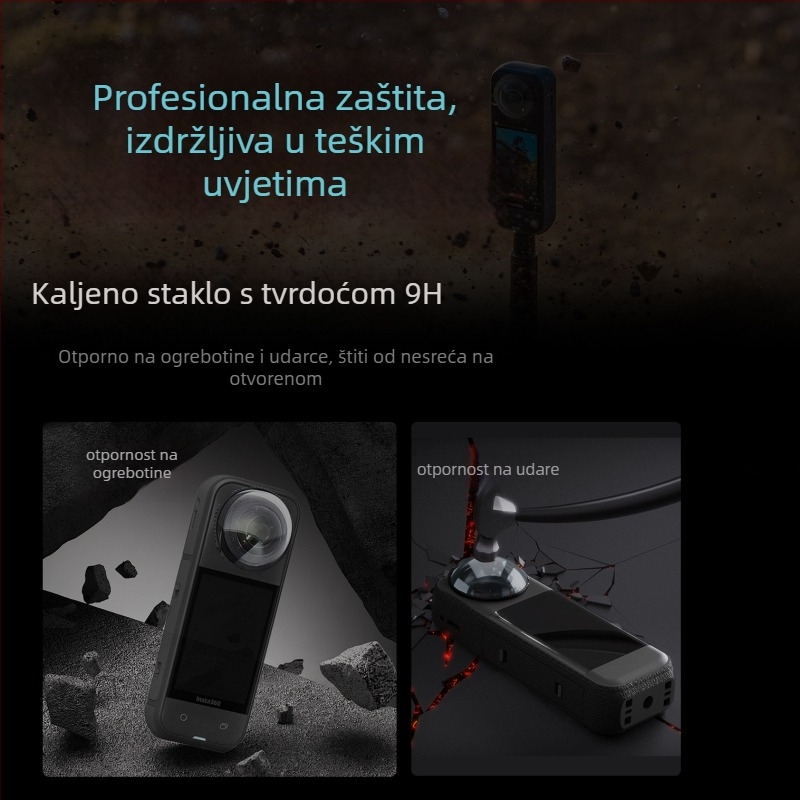 Zaštitni poklopac objektiva za Insta360 X4 Air panoramski objektiv – kaljeno staklo, konstrukcija staklo/plastik, model A-ysx4a-bhj, marka Love xiaou, na skladištu