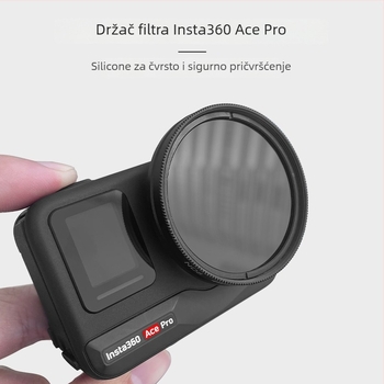 Hepail Shadow Stone Nosač filtra za Insta360 Ace Pro – aluminijski zaštitni okvir