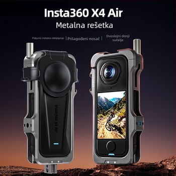 Hepail aluminijska legura metalni okvir za Insta360 X4 Air – proširivi zaštitni okvir